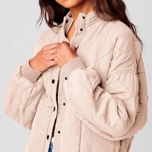 BlankNYC Quilted Jacket in Light Pink